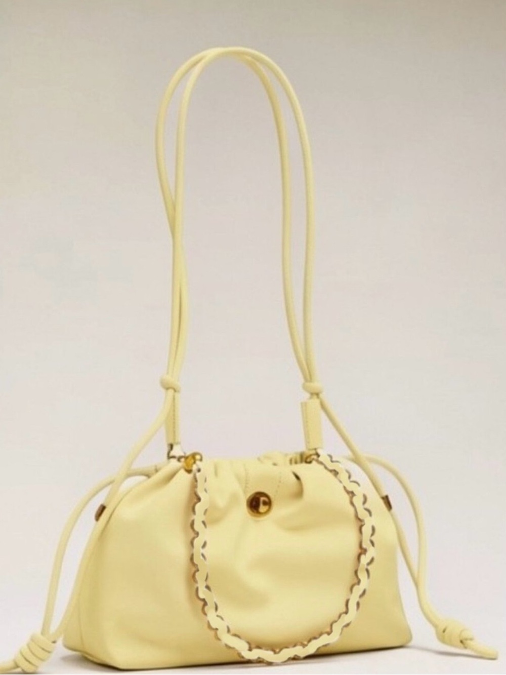 NWT Anthropologie Melie Bianco Toni Bag in Yellow